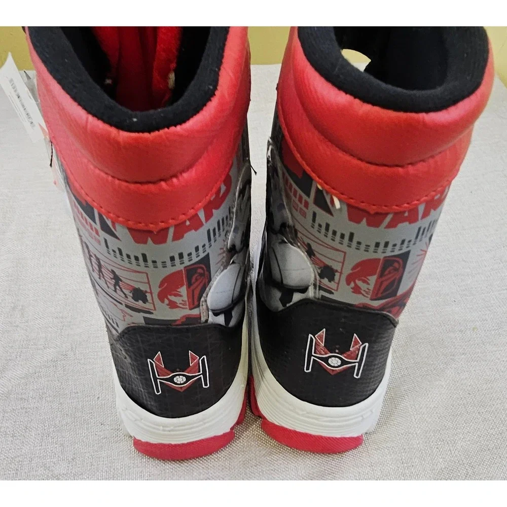 Star Wars Stormtrooper Winter Snow Boots‎ Red Black Boys Size 4